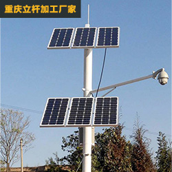 室外球机监控立杆工程